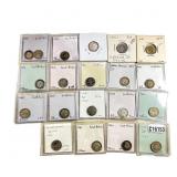 Various Dates Silver GB 3 Pence George V HIGH GRAD