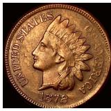 1872 Indian Head Cent LIGHTLY CIRCULATED