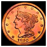 1850 Braided Hair Half Cent