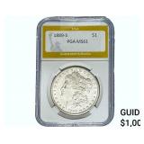 1889-S Morgan Silver Dollar PGA MS61