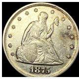 1875-S Silver Twenty Cents CLOSELY UNCIRCULATED