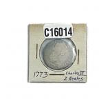 1773 Silver Spain 2 Reales Charles III Fine