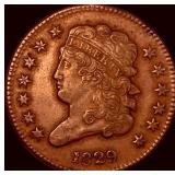 1829 Copper Half Cent CLOSELY UNCIRCULATED