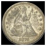 1876 Seated Liberty Quarter CLOSELY UNCIRCULATED