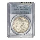 1881-O Morgan Silver Dollar PCGS XF45 VAM 27