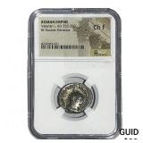 Roman Valerian I, AD 253-260 BI Dbl-Denarius NGC