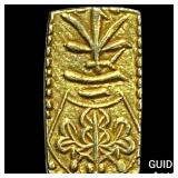 1832-1858 Japan Gold 2 Shu .052 AGW CLOSELY UNCIRC