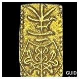 1832-1858 Japan Gold 2 Shu .052 AGW CLOSELY UNCIRC