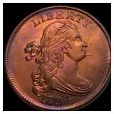 1804 Spiked Chin Draped Bust Half Cent