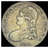 1834 Capped Bust Half Dollar ABOUT  UNCIRCULATED