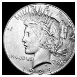 1935-S Silver Peace Dollar CHOICE AU