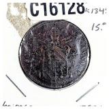 1850-R Papal States 1 Baiocchi AU