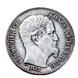 1862 Silver Dansk V. Mont 10C AU