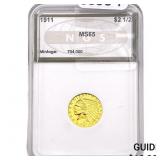 1911 $2.50 Gold Quarter Eagle NGS MS65