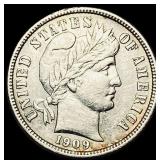 1909-O Silver Barber Dime CLOSELY  UNCIRCULATED