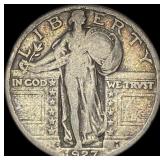 1927-D Silver Standing Liberty Quarter LIGHTLY CIR
