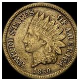 1860 Copper-Nickel Indian Head Cent LIGHTLY CIRCUL