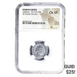 Roman Valerian I, AD 253-260 BI Dbl-Denarius NGC