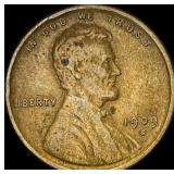 1909-S Lincoln Wheat Cent NEARLY UNCIRCULATED
