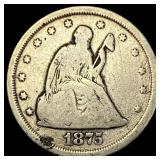 1875-S Silver Twenty Cents NICELY CIRCULATED