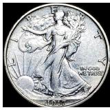 1917-S Walking Liberty Half Dollar NEARLY  UNCIRC