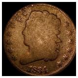 1834 Classic Head Half Cent NICELY CIRCULATED