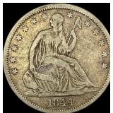 1844-O Seated Liberty Half Dollar LIGHTLY  CIRCUL