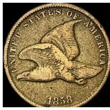 1858 Copper-Nickel Flying Eagle Cent LIGHTLY CIRCU