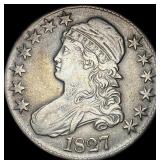 1827 Capped Bust Half Dollar NEARLY UNCIRCULATED