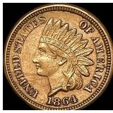 1864 Bronze Indian Head Cent CLOSELY UNCIRCULATED