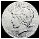 1928 Silver Peace Dollar LIGHTLY CIRCULATED