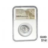 Roman Valerian II, AD 256-258 BI Dbl-Denarius NGC