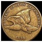 1858 Copper-Nickel Flying Eagle Cent LIGHTLY CIRCU