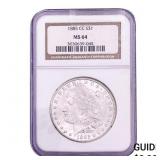 1885-CC Morgan Silver Dollar NGC MS64