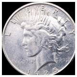 1925-S Silver Peace Dollar CLOSELY UNCIRCULATED
