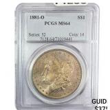 1881-O Morgan Silver Dollar PCGS MS64