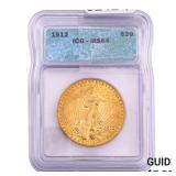 1912 $20 Gold Double Eagle ICG MS64