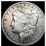 1891-O Silver Morgan Dollar NEARLY UNCIRCULATED