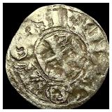 1100s Crusades France Anjou Silver Denier NEARLY U