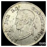 1885 MJ Bolivia Silver 4 Soles CLOSELY UNCIRCULATE