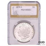 1878-S Morgan Silver Dollar PGA MS66+