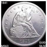 1841 Seated Liberty Dollar CHOICE BU