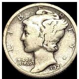 1921 Silver Mercury Dime LIGHTLY CIRCULATED