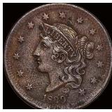 1839 Coronet Head Large Cent LIGHTLY  CIRCULATED
