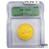 1844-O $10 Gold Eagle ICG AU50