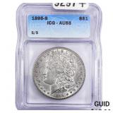 1895-S/S Morgan Silver Dollar ICG AU55