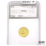 1913 $2.50 Gold Quarter Eagle NGS MS65
