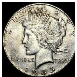 1935 Silver Peace Dollar CLOSELY UNCIRCULATED