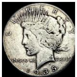 1935 Silver Peace Dollar NEARLY UNCIRCULATED