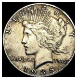 1935-S Silver Peace Dollar NEARLY UNCIRCULATED